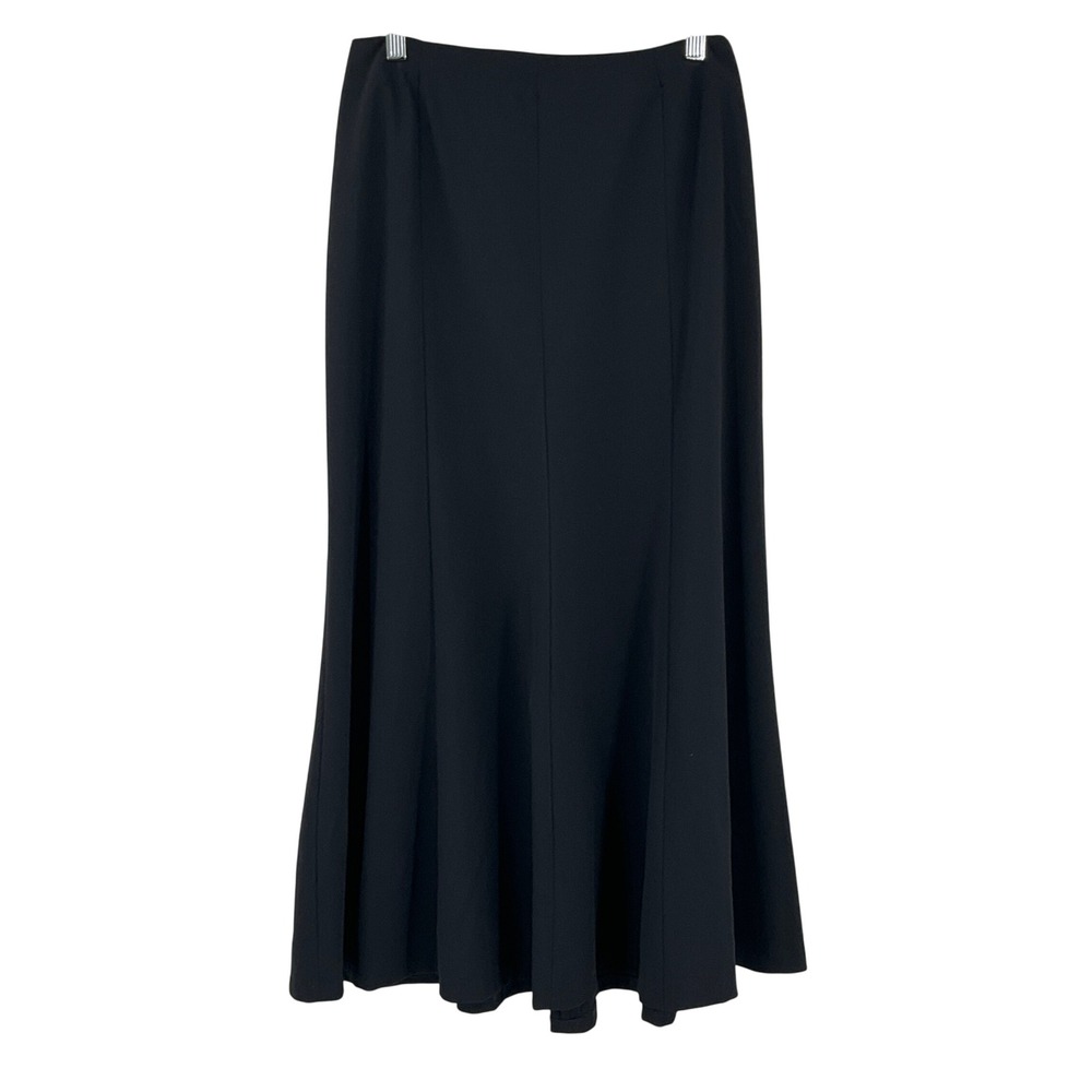 east5th‎ Womens Black Maxi Skirt Size 4 Flare Full Length Western Rodeo Romantic